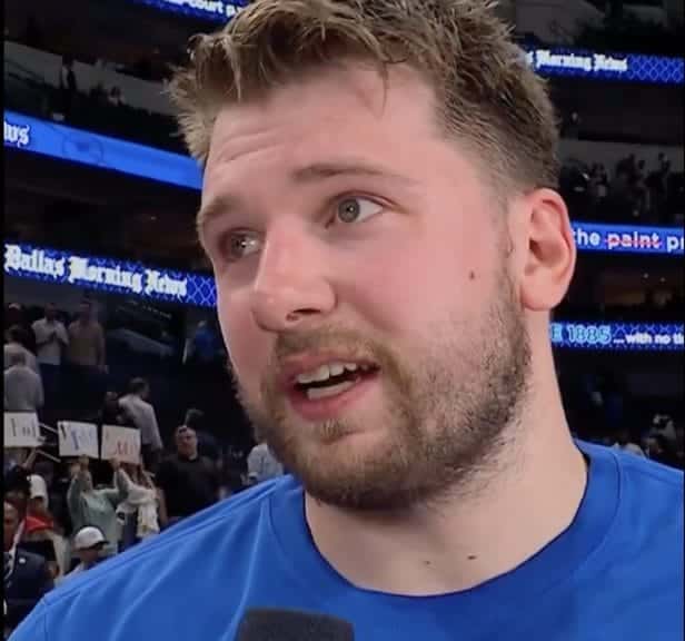 Luka Donic after a game